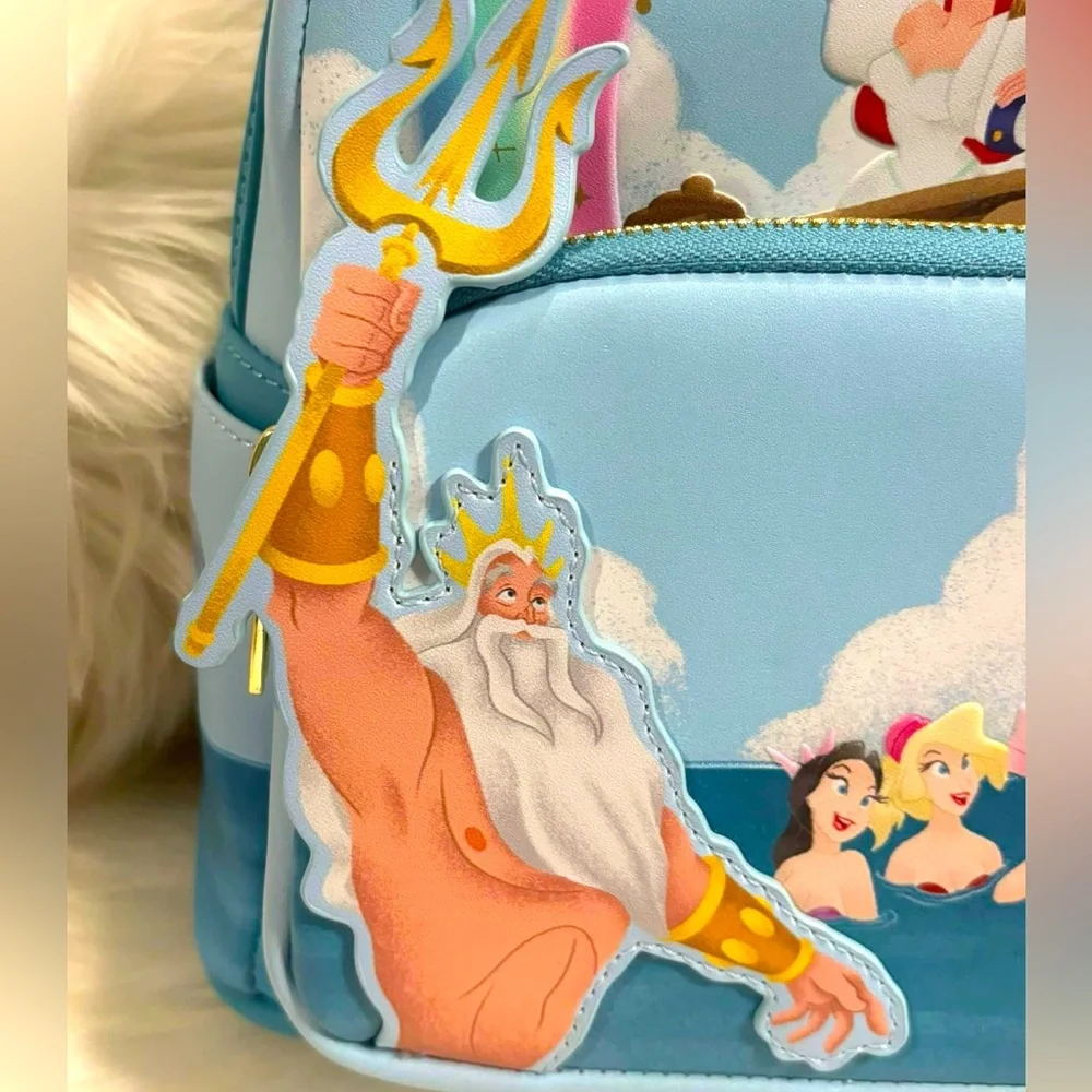 The Little Mermaid Wedding Scene Loungefly Backpack NWT